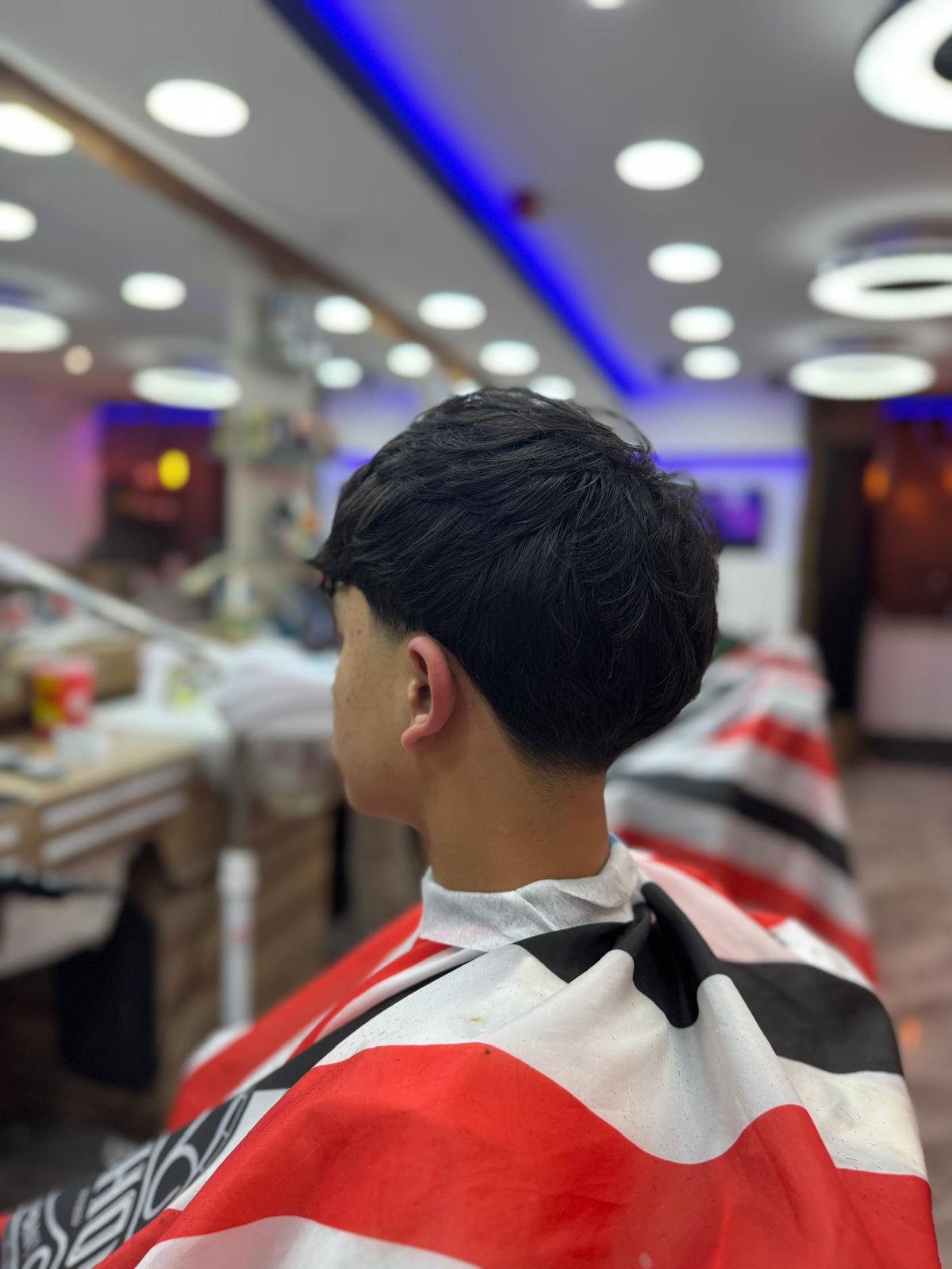 Curly top with low fade
