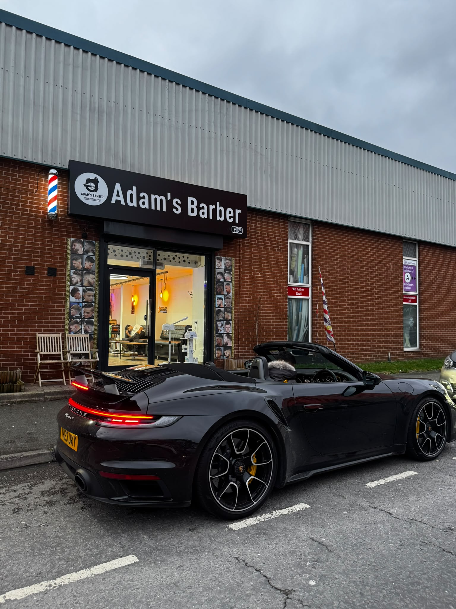 Adam's Barber storefront